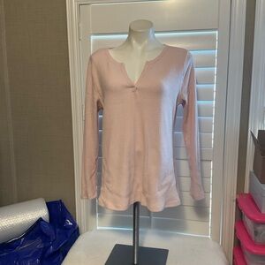 Elegant Pink Long Sleeve Women's Top